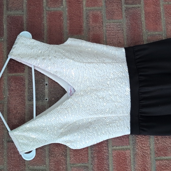 Candie's Juniors Dress Size Small White and Black - Picture 4 of 12